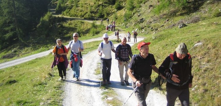 Einige Teilnehmer an der Bergwanderwoche