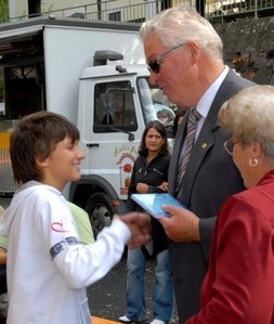 Die Übergabe der Hörbücher