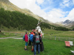 Während den Wanderungen konnten auch einige Kunstwerke erkundet werden