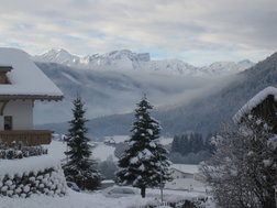 Die wunderbar verschneite Landschaft