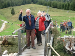 die Gruppe erfreute sich an den täglichen Wanderungen