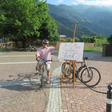 Angeboten wurde auch das Ausprobieren eines Tandems