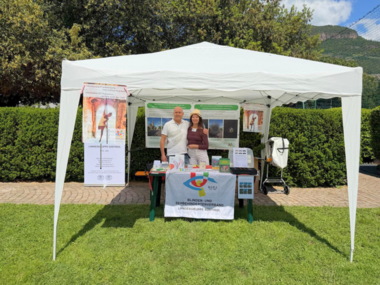 Unsere Vize Monica Bancaro Scrinzi und Mauro Scrinzi am Stand