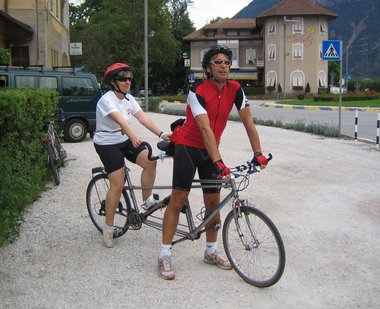 Beim Start zur Tandemtour