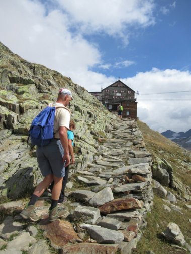 Die letzten Schritte bis zur "Schönen Aussicht"