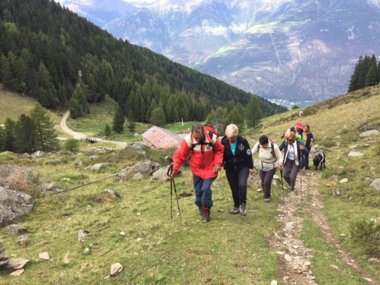 Steil hinauf ging es bei einigen Wanderungen