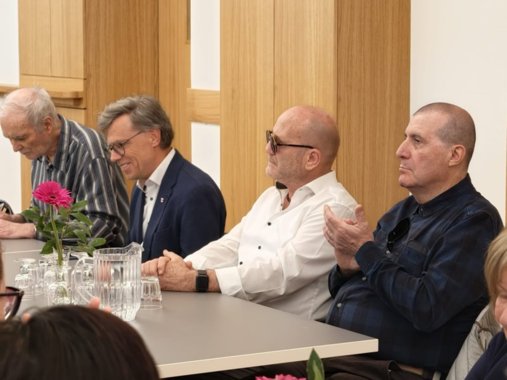 Christoph Buratti - Vizepräsident des Gemeinderates von Bozen, Mauro Dallapé - Präsident der Sektion Trient und Claudio Signorini - Vizepräsident der Sektion Trient