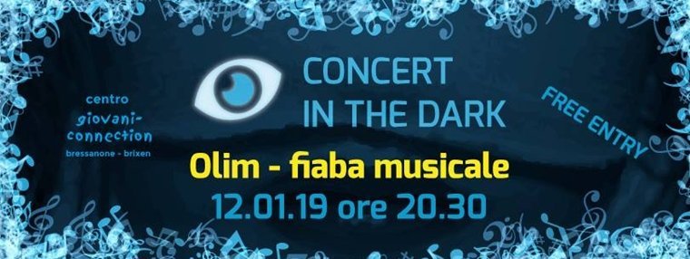 Concert in the dark (Plakat vom Jugendzentrum Connection)